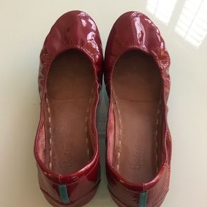 Ruby Red Patent Leather Tieks by Gavrieli